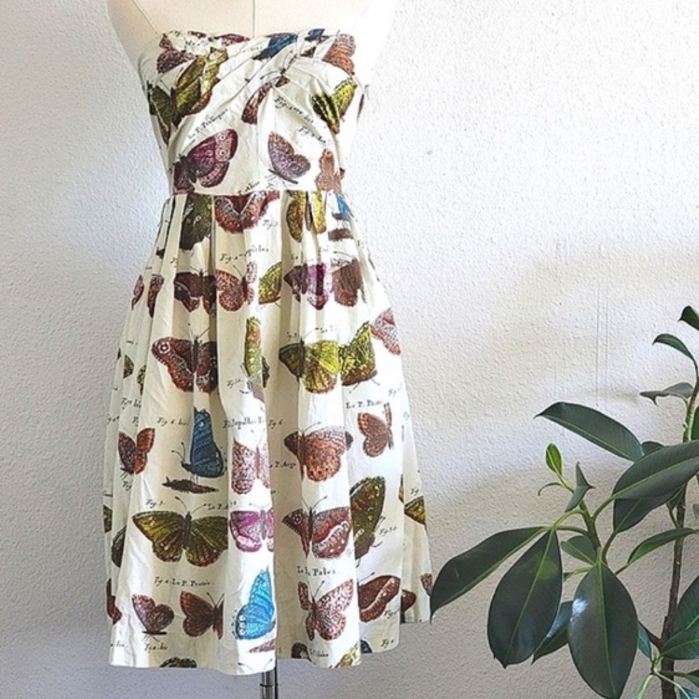 Anthropologie Maeve Lepidoptera Butterfly Dress, 0 - Picture 8 of 11